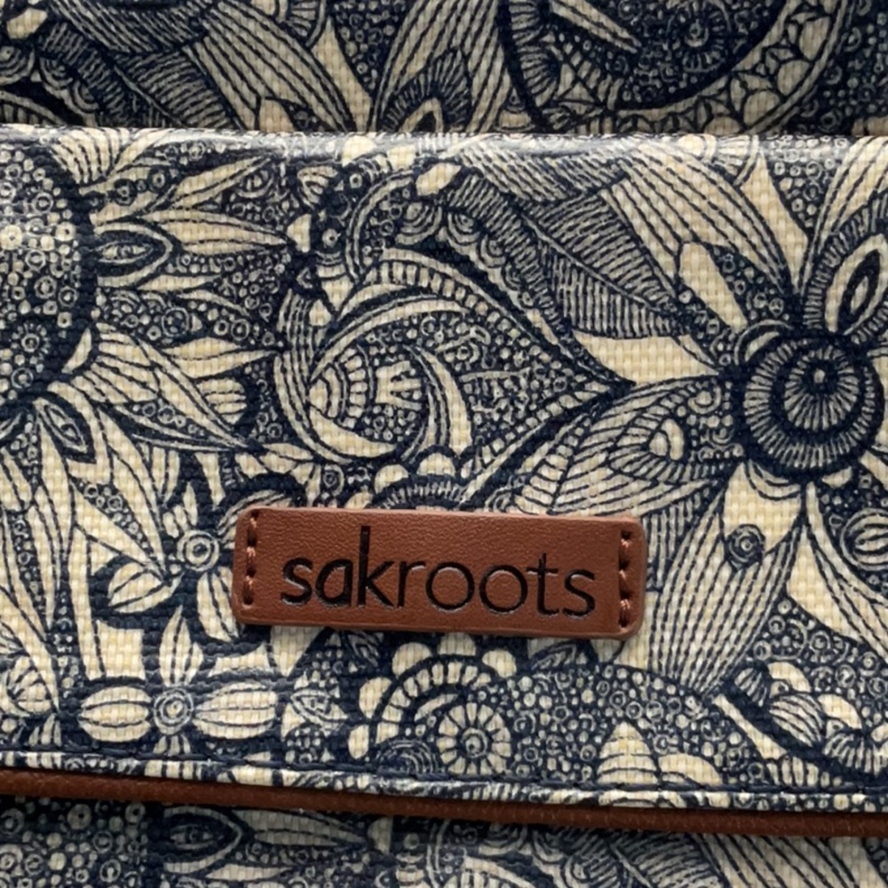 Sakroots Floral Messenger Bag - Brown and Gray - Picture 2 of 4